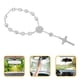 thumbnail image 5 of Colgante de rosario para coche, adorno colgante, pulsera de rosario, cruz, accesorio para espejo retrovisor de coche, 5 of 5