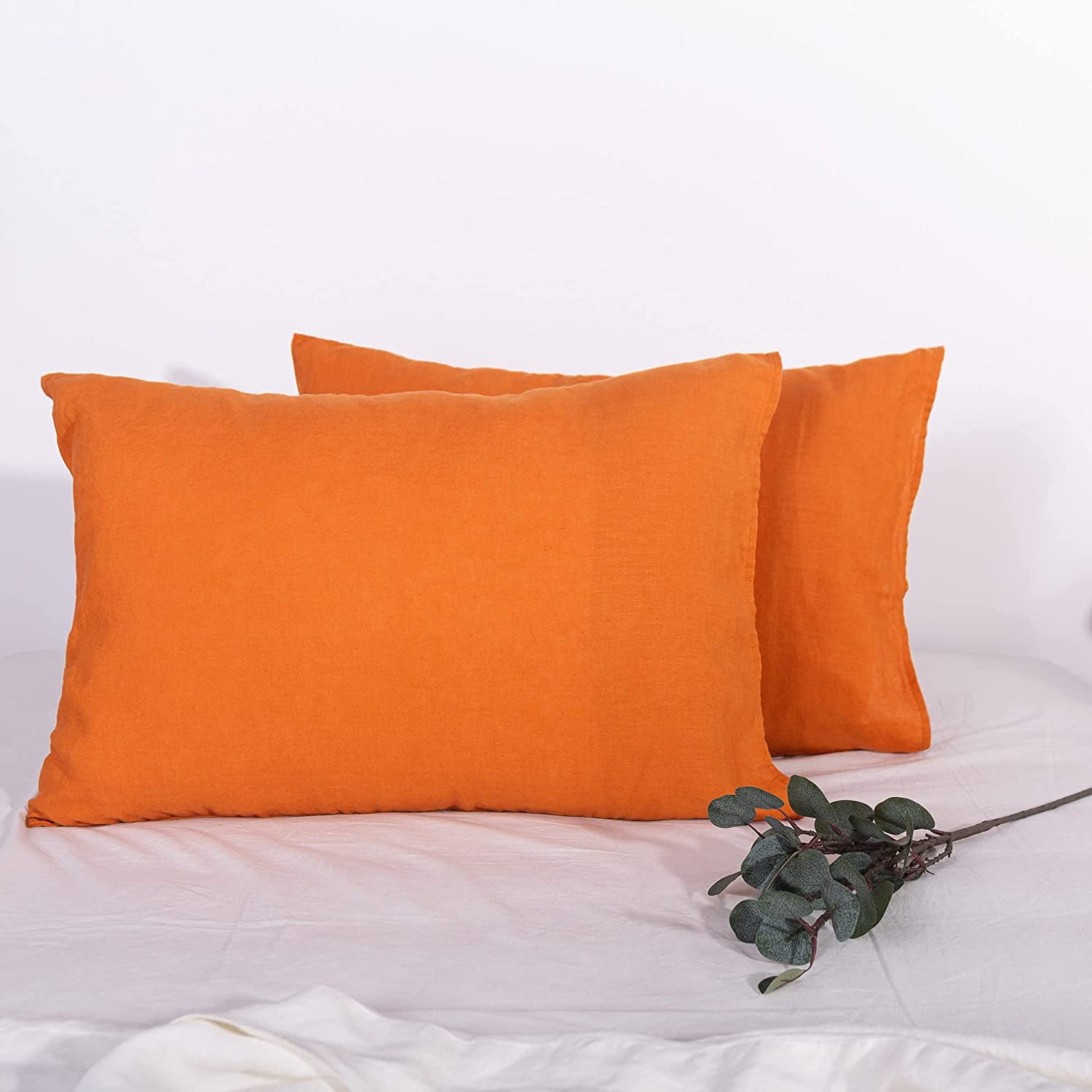 Htooq 100 Linen Pillow Case Pack of 2