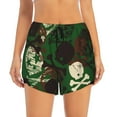 thumbnail image 2 of Xecao's Camouflage Skull for a double-layer running short for women, perfect for gym, tennis, and more, featuring a convenient pocket., 2 of 9