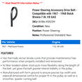 thumbnail image 2 of Power Steering Accessory Drive Belt - Compatible with 1967 - 1968 Buick Riviera 7.0L V8 GAS, 2 of 2
