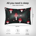 thumbnail image 5 of Pofeuu Amanita Mushroom Print Satin Pillowcase for Hair and Skin Pillow Cases, Silk Pillow Cases, Soft Cooling Pillow Covers, 20x30 Inches（Pillow core not included）, 5 of 7