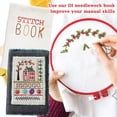 thumbnail image 4 of NAOJIE Embroidery Book Kit,Cross Stitch Kits for Beginners,DIY Easy Stamped Floral Pattern Fabric Hand Crafts(B),Embroidery Kit,Cross Stitch Kits,Cross Stitch Kits for Beginners, 4 of 5