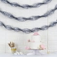 thumbnail image 4 of BalsaCircle 3" x 28 feet Silver Extra Ruffled Tissue Paper Garlands Wedding Party Hanging Decorations, 4 of 8