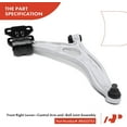thumbnail image 7 of A-Premium Front Right Lower Control Arm, with Ball Joint & Bushing, Compatible with Ford Focus 2012-2018, C-Max 2013-2018, Replace # K622753 522-814, 7 of 7