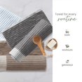 thumbnail image 4 of Martex Restore Toalla De Baño Con Rayas Esculpidas – Suave Absorbente Que Absorbe La Humedad Y De Secado Rápido – Ligera Para Uso Diario – Sensación Cómoda Con Práctico Lazo Para Colgar – 30" X 56" –, 4 of 5