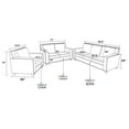 thumbnail image 4 of Gewnee 57" Linen Upholstered Loveseats with Nailhead Trim,Blue, 4 of 13