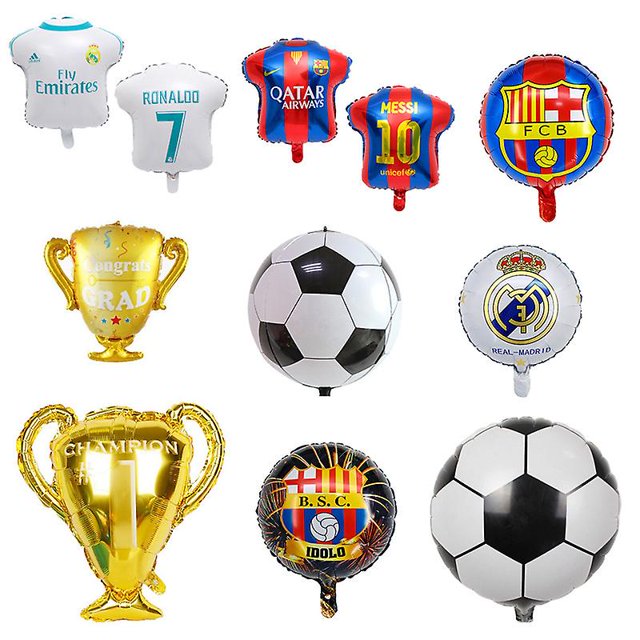 11 piezas de globos de aluminio para la Copa del Mundo de fútbol, camisetas, balones de fútbol, globos para fiestas, decoraciones para la Copa del Mundo de fútbol de Qatar 2022