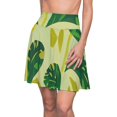 thumbnail image 5 of Women's Skater green leafy Skirt (AOP), 5 of 7