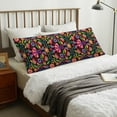 thumbnail image 4 of Vsdgher Colorful Floral Embroidery Mexican Body Pillow Cover, Pillowcases with Hidden Zipper Breathable Long Pillow Case (Pillows are not included,20x54 inch), 4 of 7