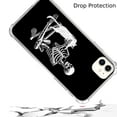 thumbnail image 3 of Skull White Cat Case Compatible with iPhone 12,Aesthetic Art Design TPU Bumper Cover Case, 3 of 6