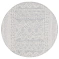 thumbnail image 2 of SAFAVIEH Abstract Henry Chevron Wool Area Rug, Light Blue/Ivory, 6' x 6' Round, 2 of 11