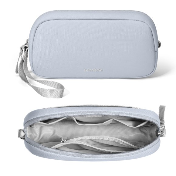 Organizador de electrónica Tomtoc, funda de viaje resistente al agua, 24 x 7 x 12 cm