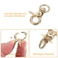 thumbnail image 3 of Uxcell 5 Pack Swivel Lanyard Snap Hook, Zinc Alloy Trigger Snap Hooks, Gold, 3 of 6