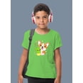 thumbnail image 2 of Corgi W Kawaii Cactus T-Shirt Juniors -Image by Shutterstock,  Small, 2 of 4