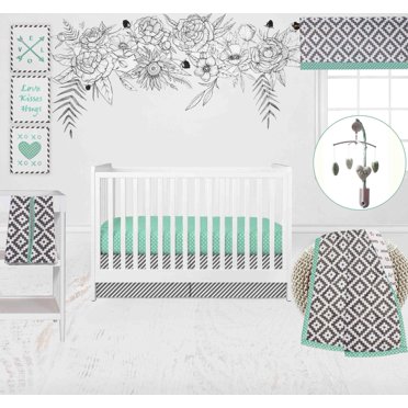 Bacati 2-Pack Cotton Baby Crib Sheets - Soft & Breathable Fits 28x52