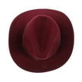 thumbnail image 1 of BESTYASH Sombrero Vaquero De Fieltro Para Mujer En Oscuro Con Estilo Occidental Y Protección Solar, 1 of 8