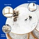thumbnail image 4 of Set de 2 Mesas de Centro Circulares Bluelander con Soportes de Acero, Blanco/Dorado, 4 of 5