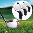 thumbnail image 4 of 3 Pcs Golf Woods covers for head Mesh Nylon Golf Club Head Covers for Drivers Women Adults - Grey, 4 of 8