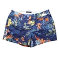 thumbnail image 2 of Lands End Women's Size 2 Petite Chino 5 in. Shorts, Juniper Botanic, 2 of 4