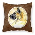 thumbnail image 1 of "Almohada decorativa de tela Fawn Great Dane de Caroline's Treasures 7071PW1414, 14Hx14W, multicolor" Caroline's Treasures 7071PW1414, 1 of 1