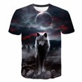 thumbnail image 1 of Camiseta de lobo Animal para niños, ropa de verano para niñas, camisetas de manga corta, ropa informal para niños, camisetas para adolescentes, camisetas de lobo 12M Gao Jinjia LED, 1 of 2