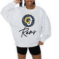 thumbnail image 3 of Women's Gameday Couture Ash Angelo State Rams Premium Fleece Pullover Sweatshirt, 3 of 5