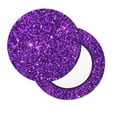 thumbnail image 2 of Fotbe Purple Glitter Stool Covers Round,Waterproof Round Bar Stool Covers Bar Chair Covers Washable Stool Cushion Slipcover for 12-14 Inch Chair-, 2 of 7