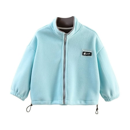 

Leutsin Children s Clothing Children s Fleece Jacket Boys And Girls Autumn And Winter Fleece Sweater Middle Aged Children s Double-sided Velvet Children s Clothing
