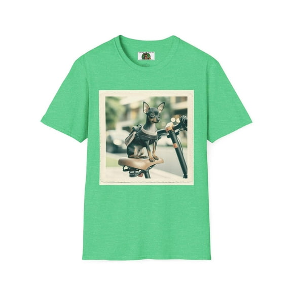 Min Pin "Olde Biker" Unisex Softstyle T-Shirt
