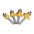 thumbnail image 1 of Embout de Routeur, Outil de Découpe Durable 4 Pcs Coupe-Bordure Rond pour Bois Dur pour Bois Dur pour Contreplaqué, 1 of 7