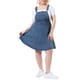 thumbnail image 2 of Vestido de mezclilla de talla grande Agnes Orinda para mujeres, monos con tirantes ajustables, faldas 5X, azul, 2 of 8