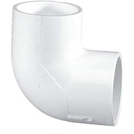 White Plastic 90 Degree Elbow - PVC 3/4 inch Socket 90 Degree Elbow Pipe Connector Sch 40 PVC Elbow Fitting for Home Sewer Plumbing Water Line