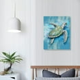 thumbnail image 3 of PRATYUS Sea Turtle Canvas Wall Art Picture 16x20in for Living Room Bedroom 16x20in, 3 of 3