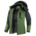 thumbnail image 2 of Gealkoca Men's Heavyweight Insulated Winter Parka – Waterproof Windproof Snow Coat with Sherpa Lining & Detachable Hood, Outdoor Hiking Jacket with Zipper Pockets (M-6XL), 2 of 4