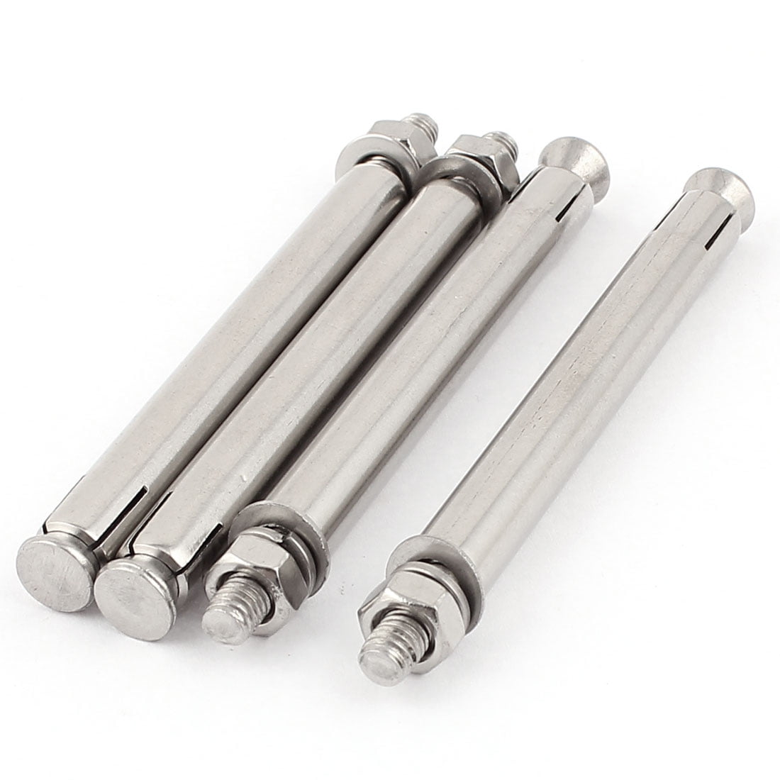 M6x100mm Hex Nut Stainless Steel Sleeve Anchor Expansion Screws Bolts 4