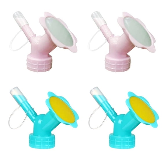 4Pc Dual Head Sprinkler Bottle Top Waterer for Indoor Seedlingsl, Perfect for Plastic Bottles