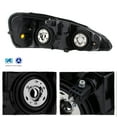 thumbnail image 2 of AKKON - For 2004-2008 Pontiac Grand Prix Black Smoke Headlights Headlamps Front Lamps Replacement Pair, 2 of 6