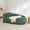 Green, variant on DRNANLIT Oval Single Lounge Chair with Boucle Fabric, Ergonomic Accent Chair with Matching Pillow for Small Space, Bedroom & Living Room Use, Brown