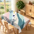 thumbnail image 2 of Duangreer Modern Abstract Leaf Print Rectangle Tablecloth for Restaurant Picnic Indoor Outdoor, Retro Pumpkin and Maple Leaves Pattern, Waterproof Wrinkle Resistant, 60 x 70 Inch, 2 of 6