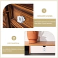 thumbnail image 2 of 2Pcs Clear Square Crystal Drawer Knobs Crystal Square Dresser Knobs Cabinet Handles, 2 of 8