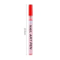 thumbnail image 2 of opvise 12Pcs Nail Art Pens Quick Dry Vibrant Color Excellent Saturation No Odor Comfortable Grip DIY Nail Art Drawing Pen 12pcs, 2 of 7