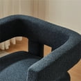 thumbnail image 3 of MCPRST Modern Dining Chairs with Arms, Mid Century,Upholstered,for Living Room, Navy Blue, 3 of 5