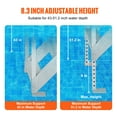thumbnail image 3 of VEVOR Dock Ladder, 43''-51'' Adjustable Height, 500 lbs Load Capacity, Aluminum Alloy 6 Steps Pontoon Boat Ladder with Dual Handrails & Nonslip Rubber Mat, Ideal for Ship/Lake/Pool/Marine Boarding, 3 of 9