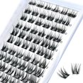 thumbnail image 1 of Mialoley Extensions de Cils Individuelles 72 Pcs Style Naturel Effet 3D DIY Clusters de Cils Maquillage Professionnel Faux Cils, 1 of 8