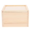 thumbnail image 1 of 1Pc 12x11.8x7.6cm Wooden Gift Box with Push Cover Simple Square Jewelry Gift Case Bracelet Storage Box Gift Holder for Birthday Party, 1 of 3