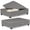 Grey, variant on odorsTT Black Large-Capacity Wheeled Under-Bed Storage Box, Foldable Storage Container with Casters, Ideal for Clothes, Bedding, Toys, Saves Space In Bedrooms and Dorm Rooms, Organizes Belongings
