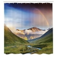 thumbnail image 3 of Ambesonne Rainbow Shower Curtain, Meadow Riverbed Mist, 69"Wx84"L, Multicolor, 3 of 5