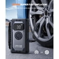 thumbnail image 3 of Arrancador de batería de coche portátil con compresor de aire, TREKURE 150PSI 4000A arrancador de batería de coche (todo gas/diésel de 10 L), caja de arranque de 12 V arrancador de batería de coche po, 3 of 5