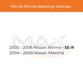 thumbnail image 2 of MAX Advanced Brakes - Brake Kit For 2005-2006 Nissan Altima| Carbon Ceramic Brake Pad and Rotor Kit Front and Rear| Drilled Slotted Brake Rotors, 2 of 9