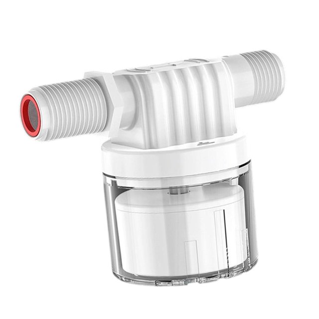 DYNWAVECA 1/2" Automatic Water Level Control Valve Easy Installation Inner Type Professional Replace Parts for Water Tank Pool Aquarium White Clear Side